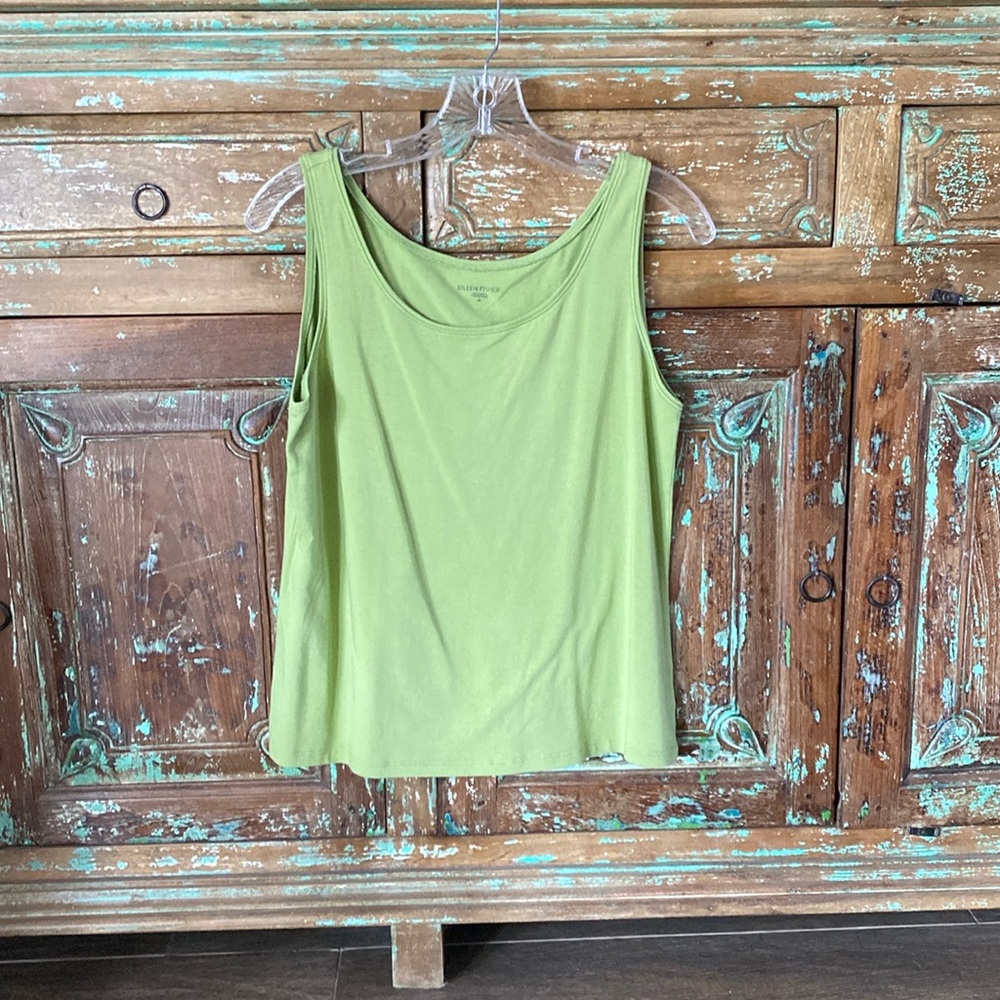 Eileen Fisher Green Tank Top M